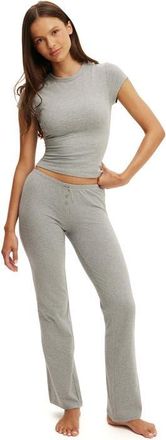 Cotton On Womens Dreamy Soft Flare Pant in Mid Grey Marle at Nordstrom, Size X-Large
