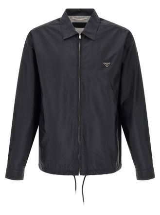 Prada Navy Blue Shirt Collar Jacket