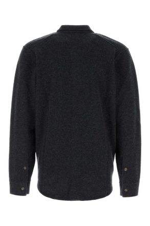 Le Kasha Mens Midnight Blue Cashmere Minsk Shirt Exterior: Camicie