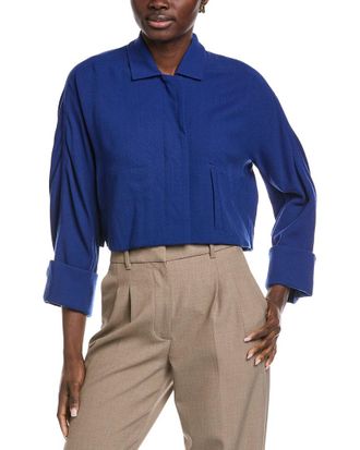 Akris Maela Wool Crop Top