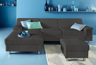 Inosign Ecksofa »Jamie, modern und elegant, Fusshöhe 9cm, L-Form,« wahlweise mit Bettfunktion