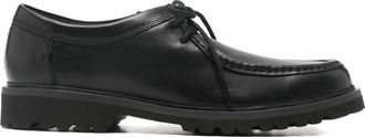 Clarks Berwick Seam lace-up leather loafers - men - Calf Leather/Fabric/Rubber - 8.5 - Black