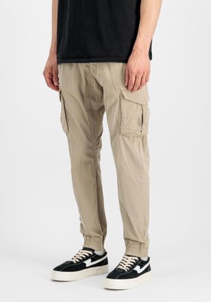 Alpha Industries Cargohose ALPHA INDUSTRIES Cotton Twill Jogger, Herren, Gr. XXL, Normalgr&ouml;ssen, beige (vintage sand), Obermaterial: 98% Baumwolle, 2% Elastan; Futter: