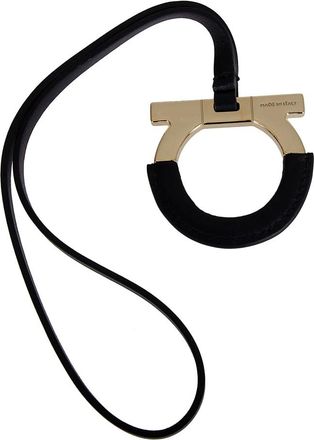 Ferragamo Keyrings, female, Black, Size: ONE SIZE Gancini Key Ring Charm