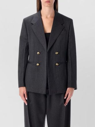 Bottega Veneta double breasted blazer notched lapels