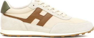 Hogan Runnung Athletic - Heren - Sneakers - Beige - 39 1/2 EU - Leer - Schoenen