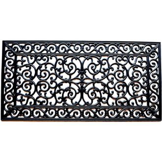 Imports Decor Imports Decor Rubber Doormat, Brooklyn, 24-Inch by 48-Inch