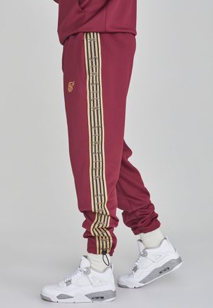 Siksilk Mens Burgundy Joggers L