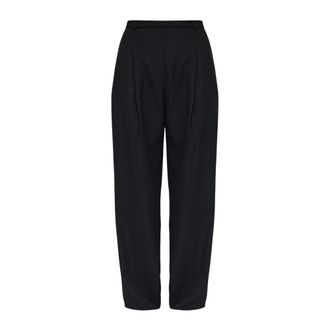 Anine Bing Dames, Broeken, Zwart, Maat: XL Wol