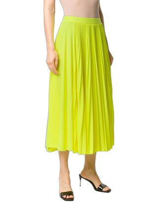 Valentino Pleated Skirt - Yellow