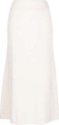 Lisa Yang cashmere midi skirt - women - Cashmere - 1 - White