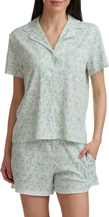 Splendid Notch Collar Short Pajamas in Daisy Dot Ditsy at Nordstrom, Size X-Large