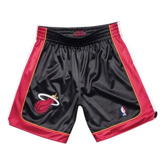 Mitchell & Ness Miami Heat Authentic Shorts Black Red ASHRGS18123-MHEBLCK05
