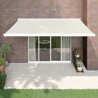 vidaXL Toldo Retr&aacute;ctil Aluminio Y Tela Color Crema 4x3 M Vidaxl
