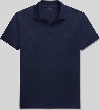 Polo Ralph Lauren Slim Fit Poloshirt aus Baumwoll-Mix in Marine, Gr&ouml;&szlig;e XXL
