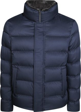Herno Matte Stand Collar Quilted Down Jacket