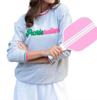 Shiraleah Pickleballer Sweatshirt In Grey