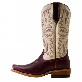 Ariat Womens Futurity Narrow Cutter Toe Western Boot In Oak