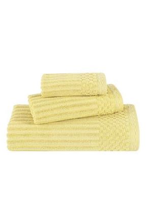 Superior Soho 3-Piece Rib Cotton Bath Towel Set in Golden Mist at Nordstrom Rack, Size 3 Piece Set