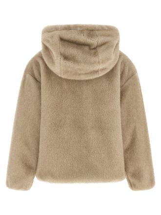 Herno Eco Fur Hooded Coat - Beige