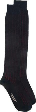 Alto Milano striped-detail socks - Blauw