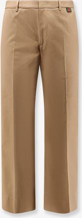 Gucci Pantaloni in cotone con dettaglio Web - GUCCI - gender_Man