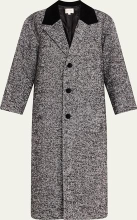 Frame Denim Long Herringbone Coat