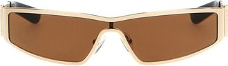 Alexander McQueen Accessoires, Dames, Veelkleurig, ONE Size, Stile Duemila Zonnebril