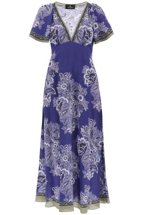 Etro Etro Maxi Crepe De Chine Dress