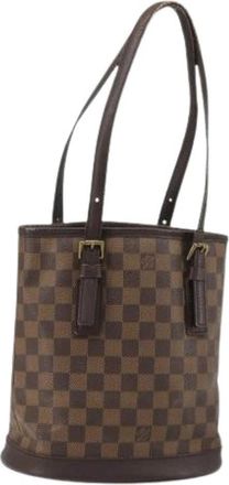 Louis Vuitton Pre-owned Marais Shoulder Bag - Dames - Vintage Tas - Bruin - ONE Size - Leer - Vintage