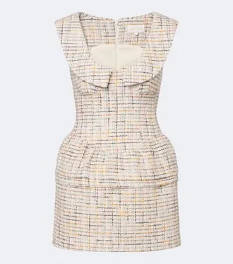 Shushu/Tong Cotton-blend tweed minidress