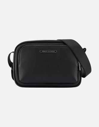 A|X Armani Exchange Mens Metal Logo Rectagular Bag - Black - Size: ONE size