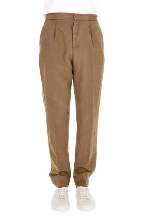 Officine G&eacute;n&eacute;rale Drew Model Lyocell-Cotton Fluid Trousers