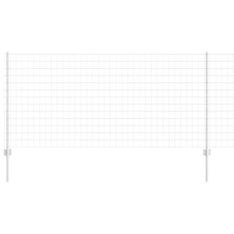 Berkfield Home Euro Fence with 10 U Posts Silver 1x10 m Steel