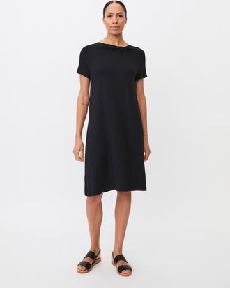 Masai Manyvi Short Sleeve Jersey Dress in Black at Nordstrom, Size Xx-Large