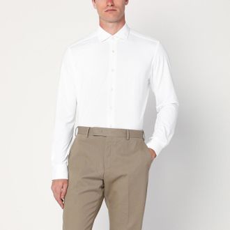 Xacus Camicia Active bianca in twill