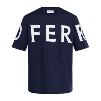 Ferragamo Hombre, Camisetas, Azul, Talla: L