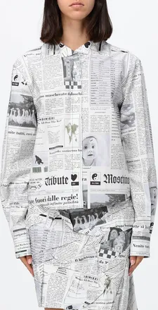 Moschino Camicia in cotone stampato