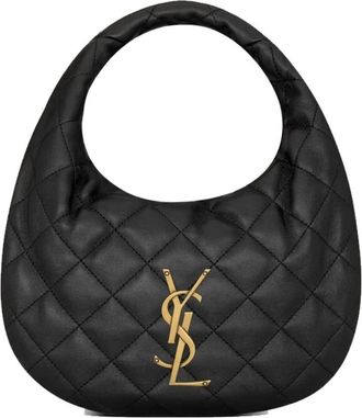 Saint Laurent Tassen, Dames, Zwart, ONE Size, Leer, Icarino Quilted Handbag