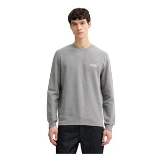 Marc O'Polo Hoodies & sweatvesten, Heren, Grijs, M, Katoen, Smooth Knit Sweatshirt