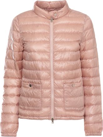 Herno Pink Quilted High Neck Down Jacket