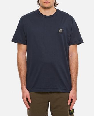 Stone Island Dark Blue Logo T-shirt