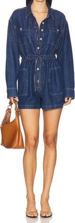 Paige Madigan Long Sleeve Romper In Glimpse