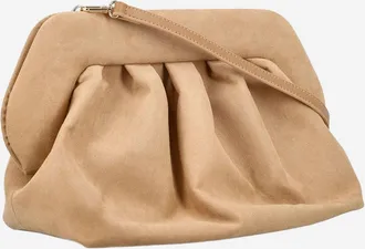 Themoir&egrave; Womens Vegan Fabric Bag Beige Clutch