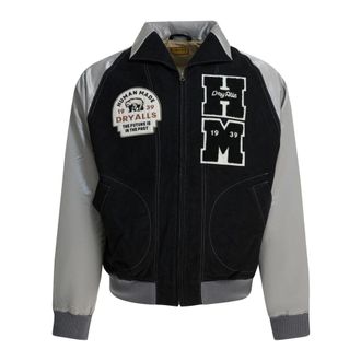 Human Made Bomber Jackets, male, Multicolor, XL, Satin Varsity Jacket