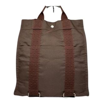 Herm&egrave;s Pre-owned Backpacks, female, Brown, Size: ONE SIZE Pre-owned Vintage Backpack