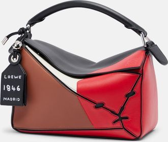 Loewe Bolso al hombro Puzzle Lion Intarsio Small de piel