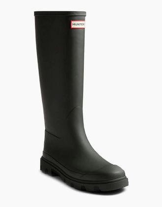 Hunter Womens Downpour Tall Womens Wellingtons - Black - Size: 5