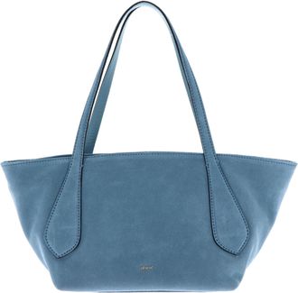 Abro shoulder bag Leather Suede Shopper Carina Sapphire light blue
