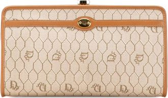 Dior Clutch in tela cerata a nido dape XX secolo - Marrone